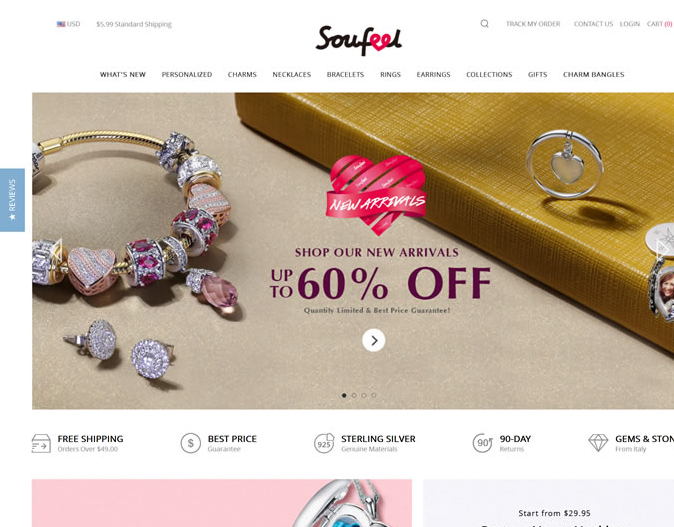 索菲尔珠宝国际官方网站：Soufeel Jewelry